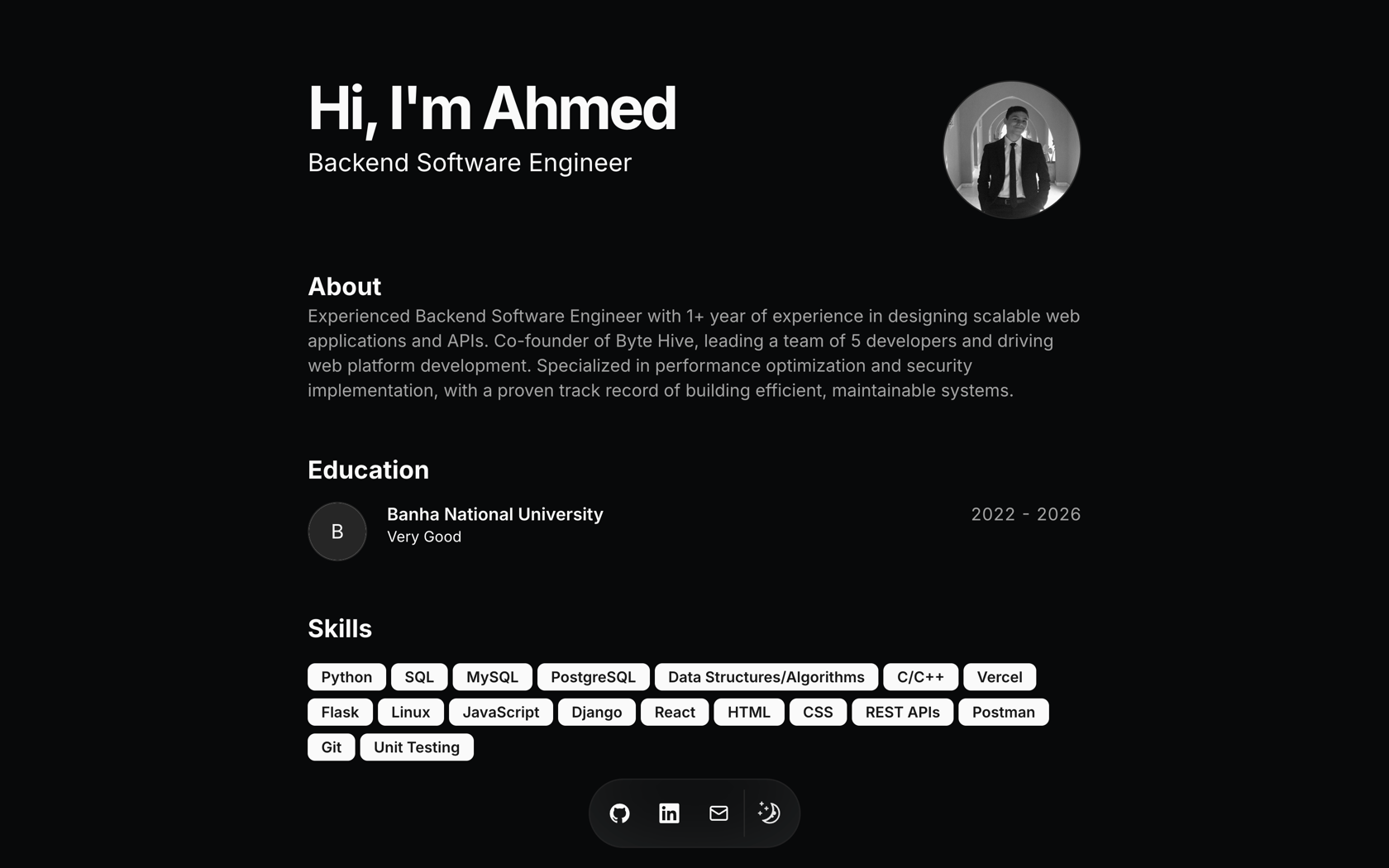 Ahmed Elattar | Software Engineer